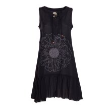 Vishes Damen Hängerkleid Baumwolle Blumen-Muster...