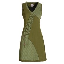 Vishes - Asymmetrisches Damen Sommer Kleid Baumwoll-Keid...