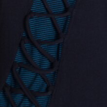 Vishes - Asymmetrisches Damen Sommer Kleid Baumwoll-Keid Shirt-Kleider schwarz 42-44