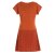 Vishes - Damen Sommerkleid Kurzarm Blumen-Kleid Tunika-Kleid T-Shirtkleid orange 40