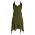 vishes Zipfelkleid aus Baumwolle Leichtes Strandkleid olive 40