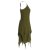 vishes Zipfelkleid aus Baumwolle Leichtes Strandkleid olive 40