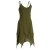 vishes Zipfelkleid aus Baumwolle Leichtes Strandkleid olive 40