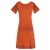 Vishes - Damen Longshirt Kleid kurzarm Mini-Kleid Sommer-Kleid T-Shirtkleid dunkelorange 36
