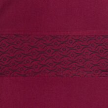 Vishes - Damen Longshirt Kleid kurzarm Mini-Kleid Sommer-Kleid T-Shirtkleid dunkelrot 36