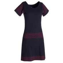 Vishes - Damen Longshirt Kleid kurzarm Mini-Kleid Sommer-Kleid T-Shirtkleid schwarz 42