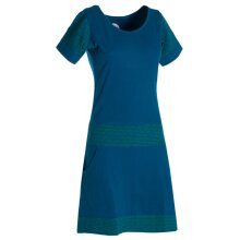 Vishes - Damen Longshirt Kleid kurzarm Mini-Kleid Sommer-Kleid T-Shirtkleid türkis 42