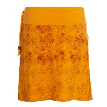 Vishes Damen Mini-Rock Baumwolle Blumen-Muster breiter...