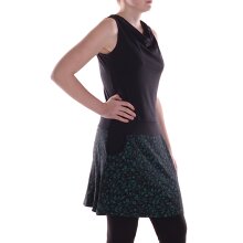 Vishes Damen Midi-Kleid Baumwolle Blumen-Muster...