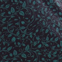 Vishes Damen Midi-Kleid Baumwolle Blumen-Muster Wasserfall-Ausschnitt schwarz 42