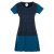 Vishes Sommerkleid Damen Kurzarm Bedruckt Jersey Baumwolle A-Linie schwarz 48