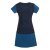 Vishes Sommerkleid Damen Kurzarm Bedruckt Jersey Baumwolle A-Linie schwarz 48