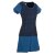 Vishes Sommerkleid Damen Kurzarm Bedruckt Jersey Baumwolle A-Linie schwarz 48