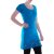 Vishes Damen A-Linie Kleid Baumwolle Blumen-Muster mit Stickerei blau 40