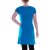 Vishes Damen A-Linie Kleid Baumwolle Blumen-Muster mit Stickerei blau 40