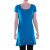 Vishes Damen A-Linie Kleid Baumwolle Blumen-Muster mit Stickerei blau 40