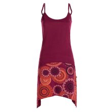 vishes Sommerkleid asymmetrisch dunkelrot M