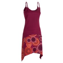 vishes Sommerkleid asymmetrisch dunkelrot M