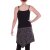 Vishes Sommerkleid Damen Asymmetrisch Träger Bedruckt Jersey Boho schwarz 48