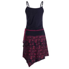 Vishes Sommerkleid Asymmetrisch Bedruckt Geflochtener...