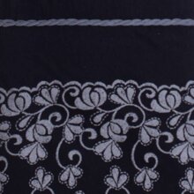 vishes Sommerkleid asymmetrische Lagen schwarz-grau 44