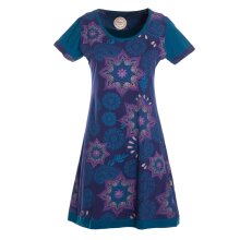 Vishes Mini kurzarm Baumwolle Sommerkleid Mandalas Hippie...