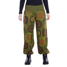 Vishes Sommer Haremshose Pluderhose mit breitem Bund und...