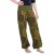 Vishes Sommer Haremshose Pluderhose mit breitem Bund und Mandalas, freesize 34–44 olive