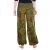 Vishes Sommer Haremshose Pluderhose mit breitem Bund und Mandalas, freesize 34–44 olive