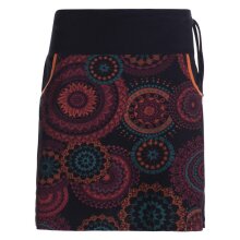 Vishes - Kurzer Damen Baumwoll-Rock Taschen-Rock...