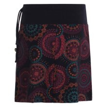 Vishes - Kurzer Damen Baumwoll-Rock Taschen-Rock...