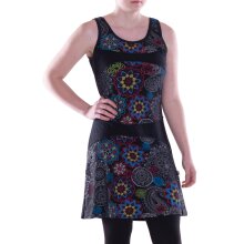 Vishes Damen mittellanges Kleid Baumwolle Paisley...