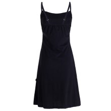 Vishes - Damen Sommer-Kleider Mini-Kleid Jersey-Kleid Spagettiträger-Kleid schwarz 48