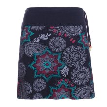 Vishes Damen Mini-Rock Baumwolle Blumen-Muster...