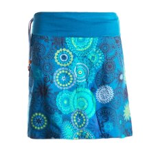 Vishes - Kurzer Damen Baumwoll-Rock Taschen-Rock...