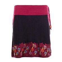 Vishes Damen Mini-Rock Baumwolle Blumen-Muster extra...