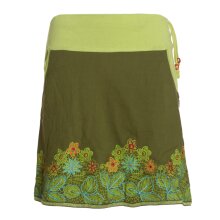 Vishes Damen Mini-Rock Baumwolle Blumen-Muster extra...