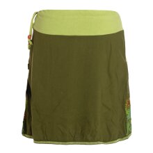 Vishes Damen Mini-Rock Baumwolle Blumen-Muster extra...