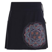 Vishes - Kurzer Damen Baumwoll-Rock Taschen-Rock...