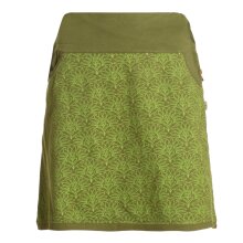 Vishes Damen Mini-Rock Baumwolle Blumen-Muster extra...