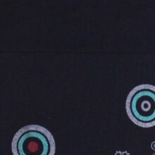 Vishes - Kurzer Damen Baumwoll-Rock Taschen-Rock Mini-Röcke große Mandalas schwarz 40-42