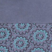 Vishes - Kurzer Damen Baumwoll-Rock Taschen-Rock Mini-Röcke Blümchen Mandala grau 38