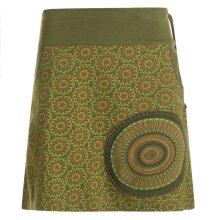 Vishes - Kurzer Damen Baumwoll-Rock Taschen-Rock...