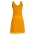 Vishes Sommerkleid Jersey Bedruckt Cutwork Taillenbund Baumwolle gelb 40-42