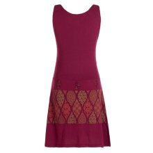 vishes Kleid Cutwork dunkelrot M