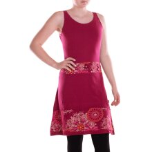 Vishes Damen mittellanges Kleid Baumwolle Geometrisch...