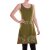 Vishes Damen mittellanges Kleid Baumwolle Geometrisch A-Linie olive 40