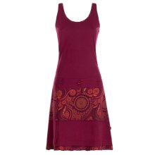 vishes Sommerkleid Hippie dunkelrot 42