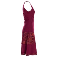 vishes Sommerkleid Hippie dunkelrot 42