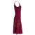 vishes Sommerkleid Hippie dunkelrot 42